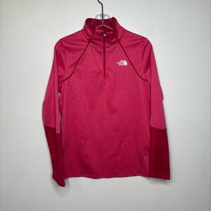 The North Face Women’s Quarter Zip Fleece Pullover Pink Size Large